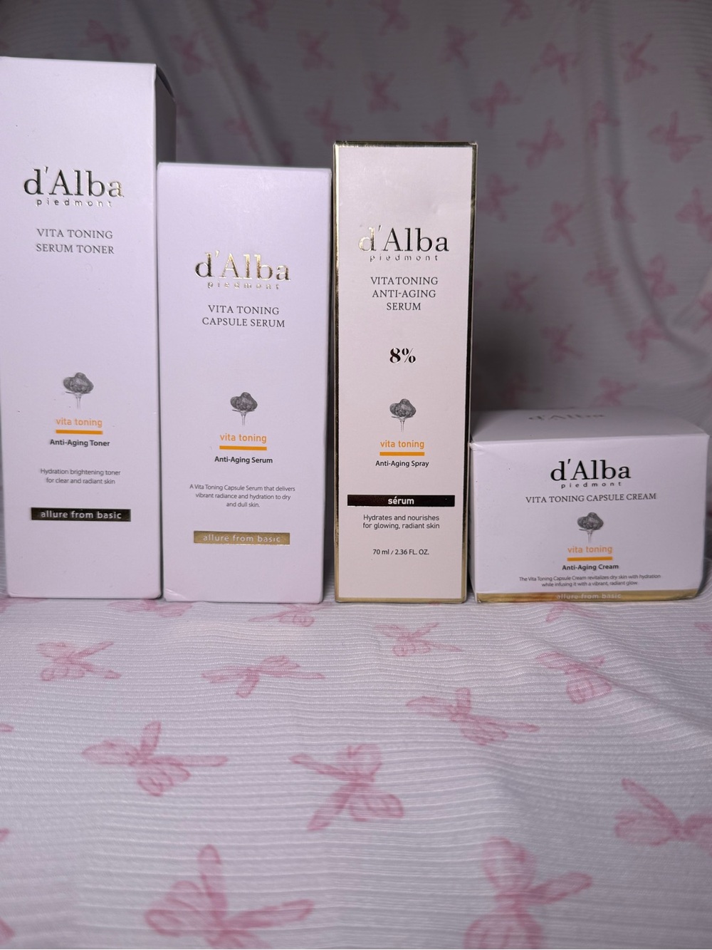 d’Alba Vita Toning Serum & Capsule Cream Set
